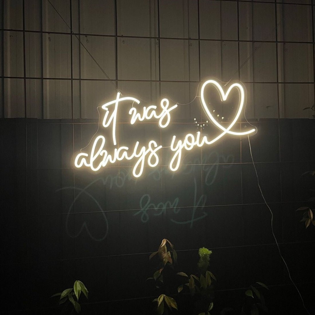 It Was Always You Heart Led Sign Business Neon Sign - Shineneon