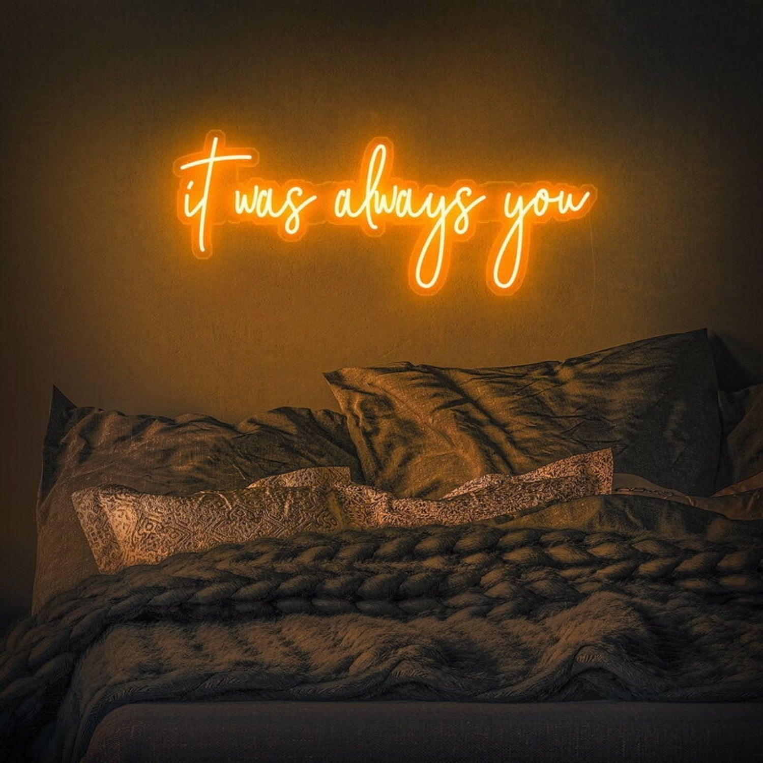 It Was Always You Led Neon Sign Fromantic And Loving Spaces - Shineneon