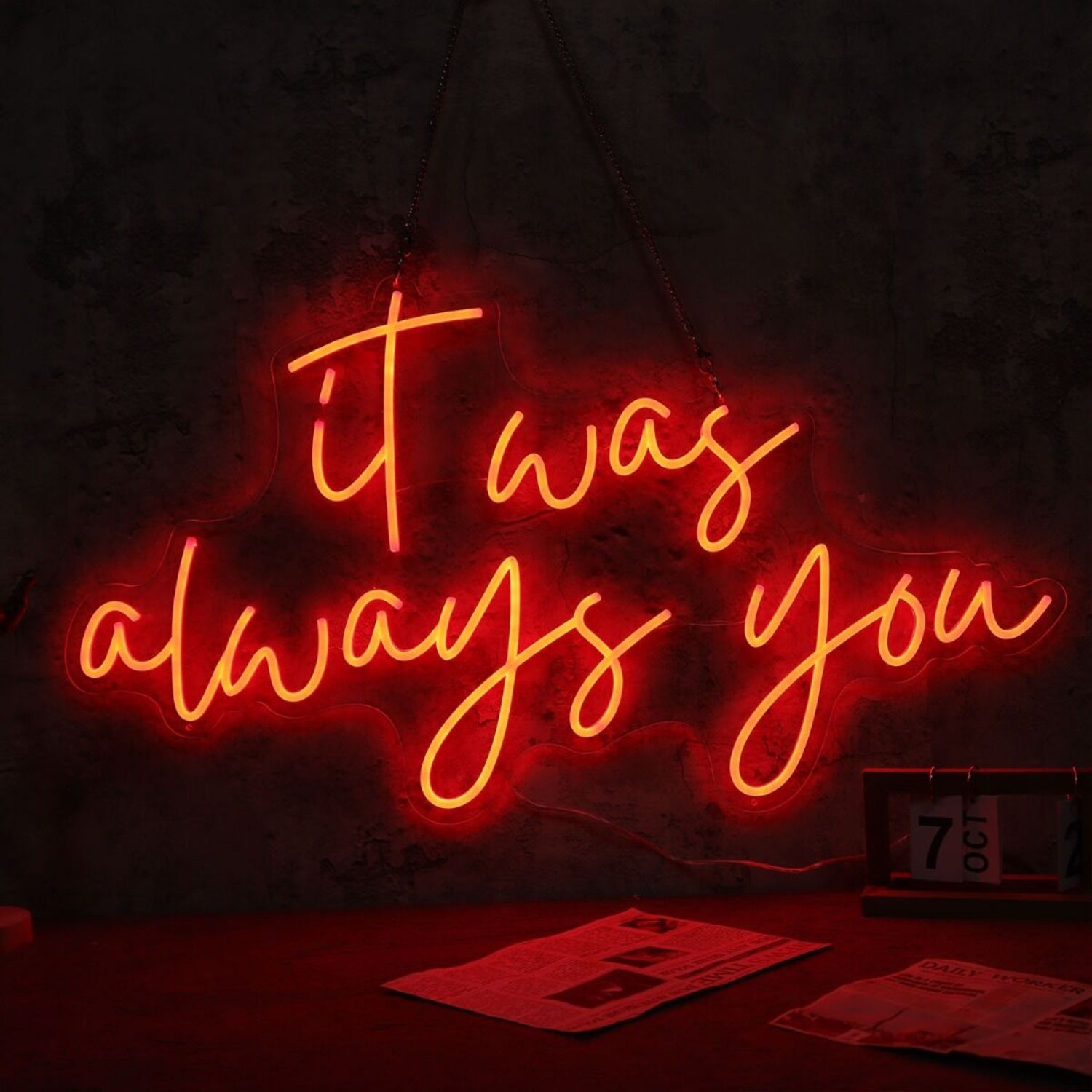 It Was Always You Red Led Neon Sign | Shineneon