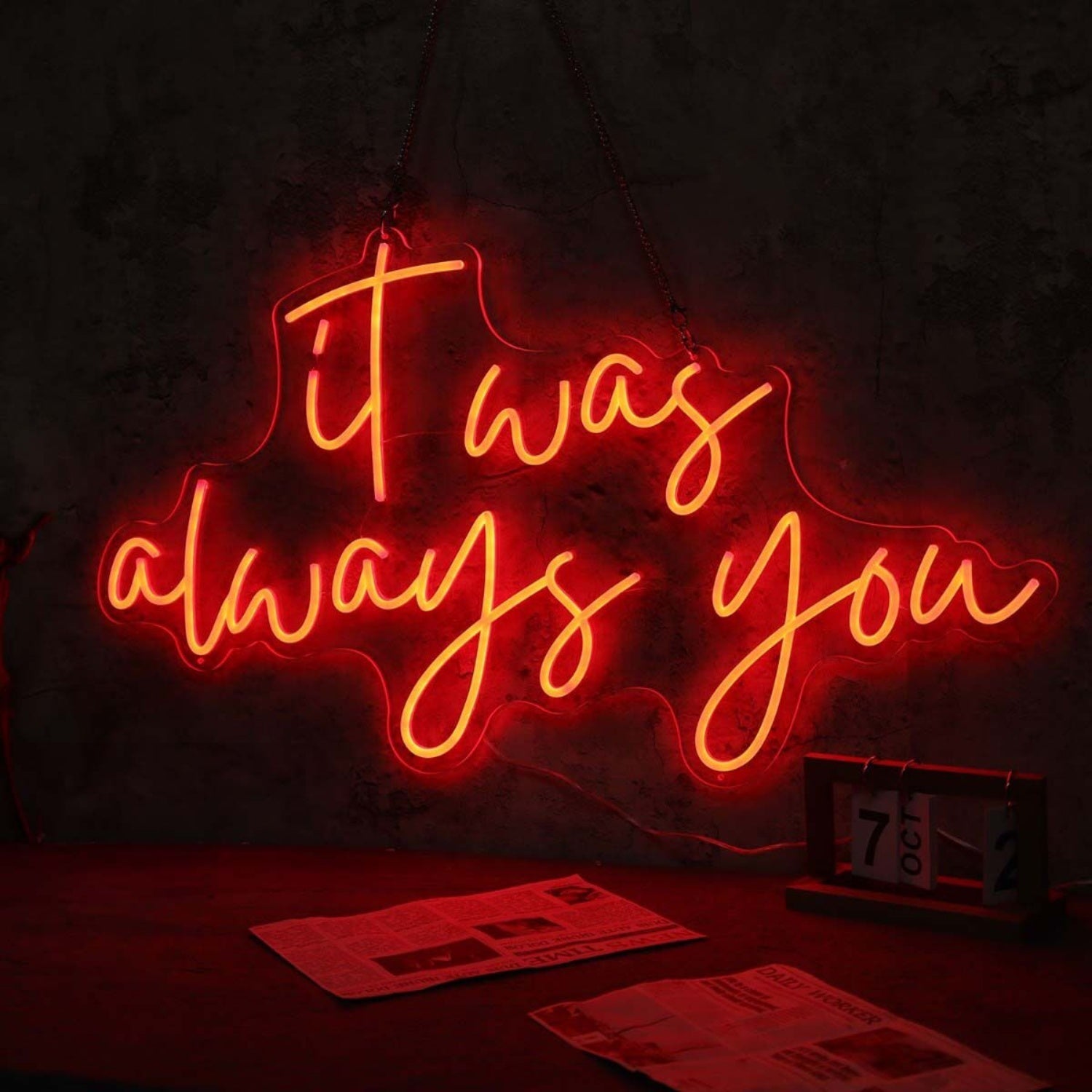 It Was Always You Red Led Neon Sign - Shineneon