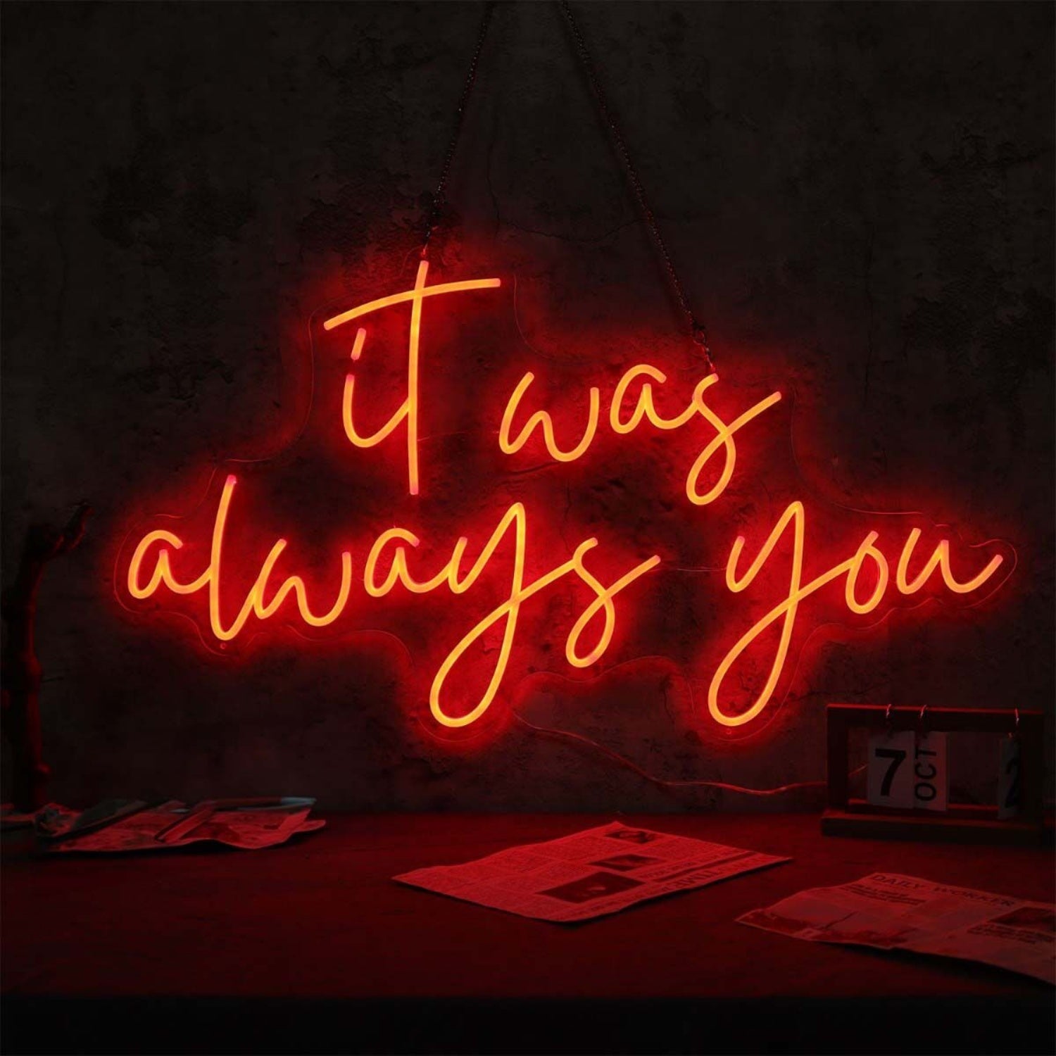 It Was Always You Red Led Neon Sign - Shineneon