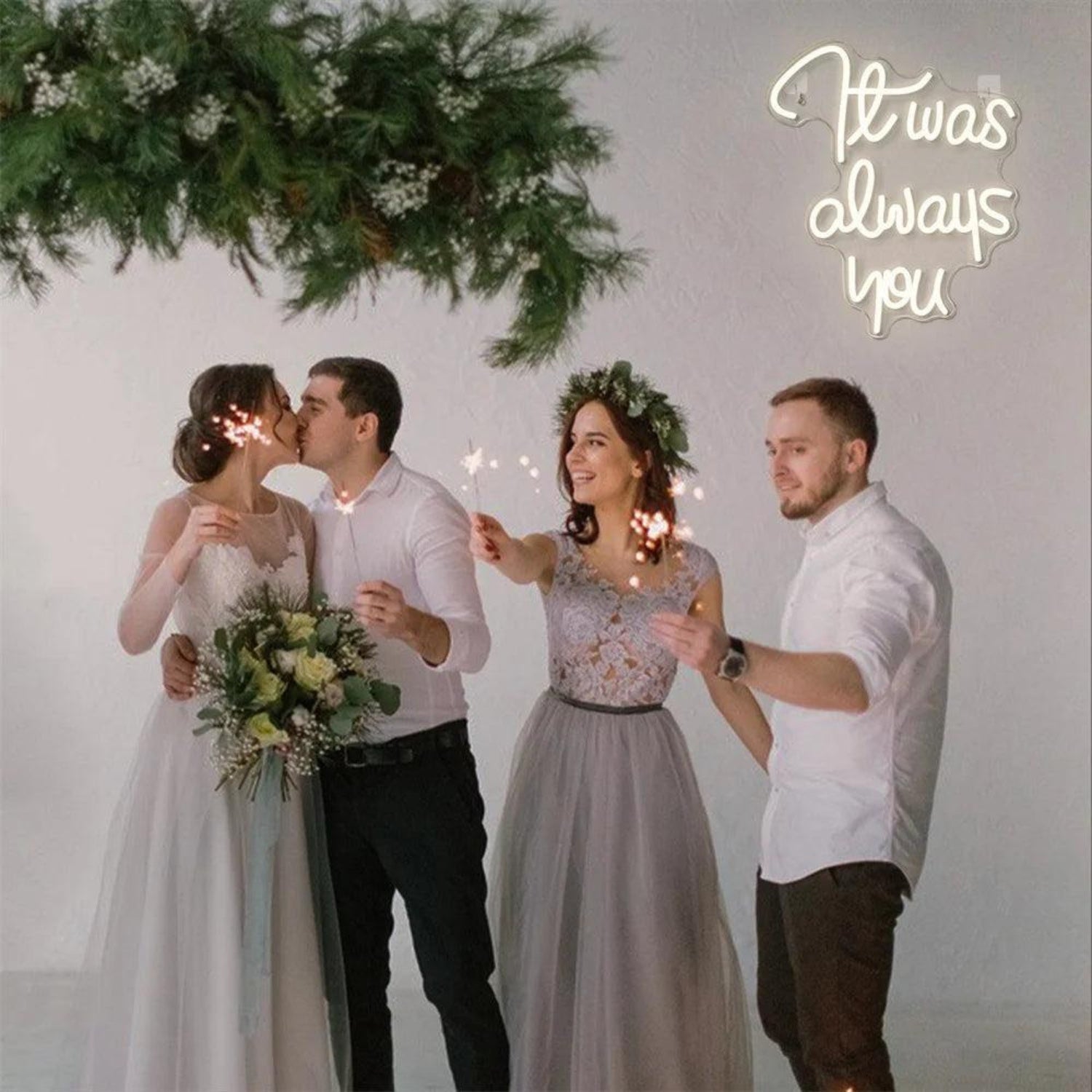 It Was Always You White Glow Led Neon Sign For Wedding Romantic Indoor Ambiance 1 - Shineneon