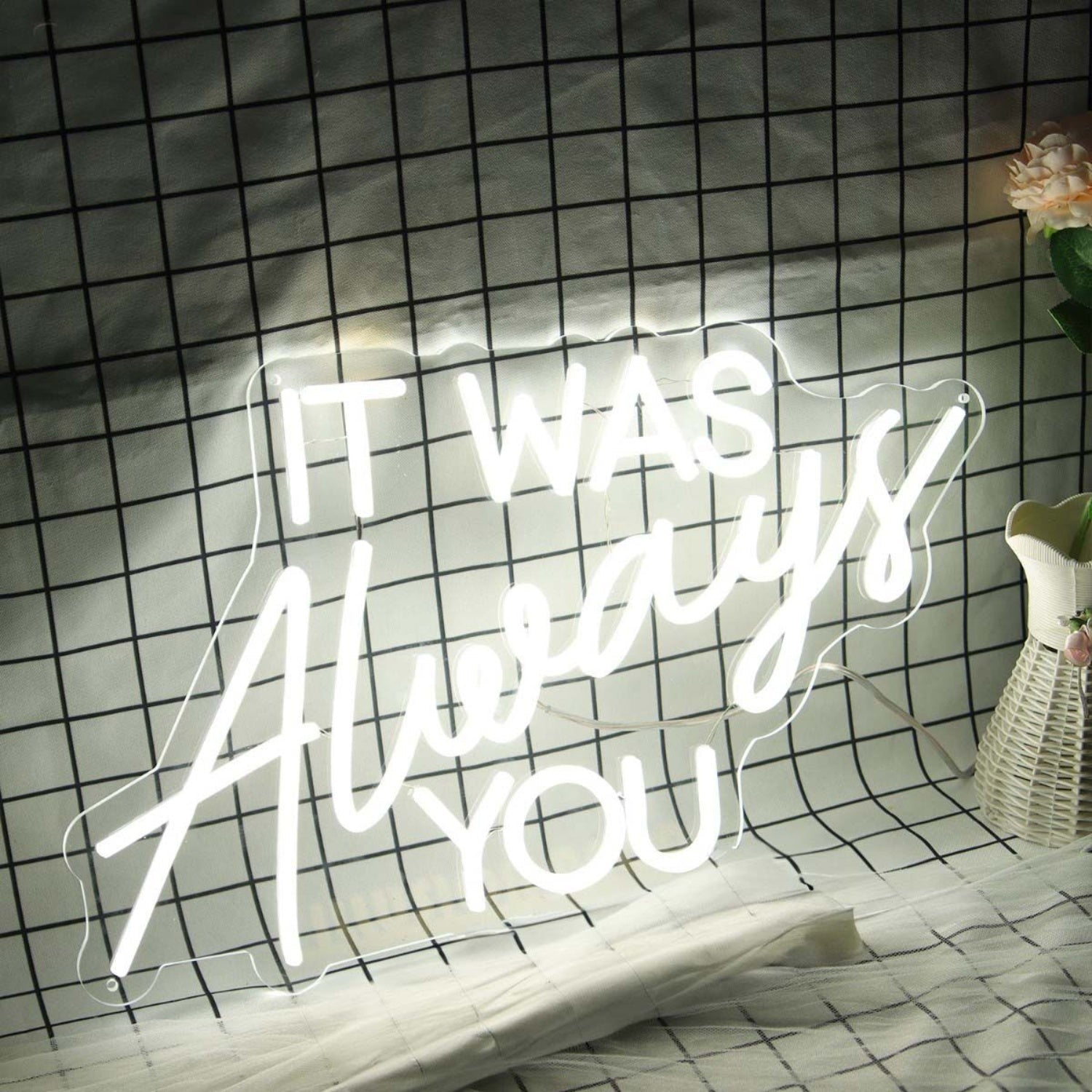 It Was Always You White Led Neon Sign - Shineneon