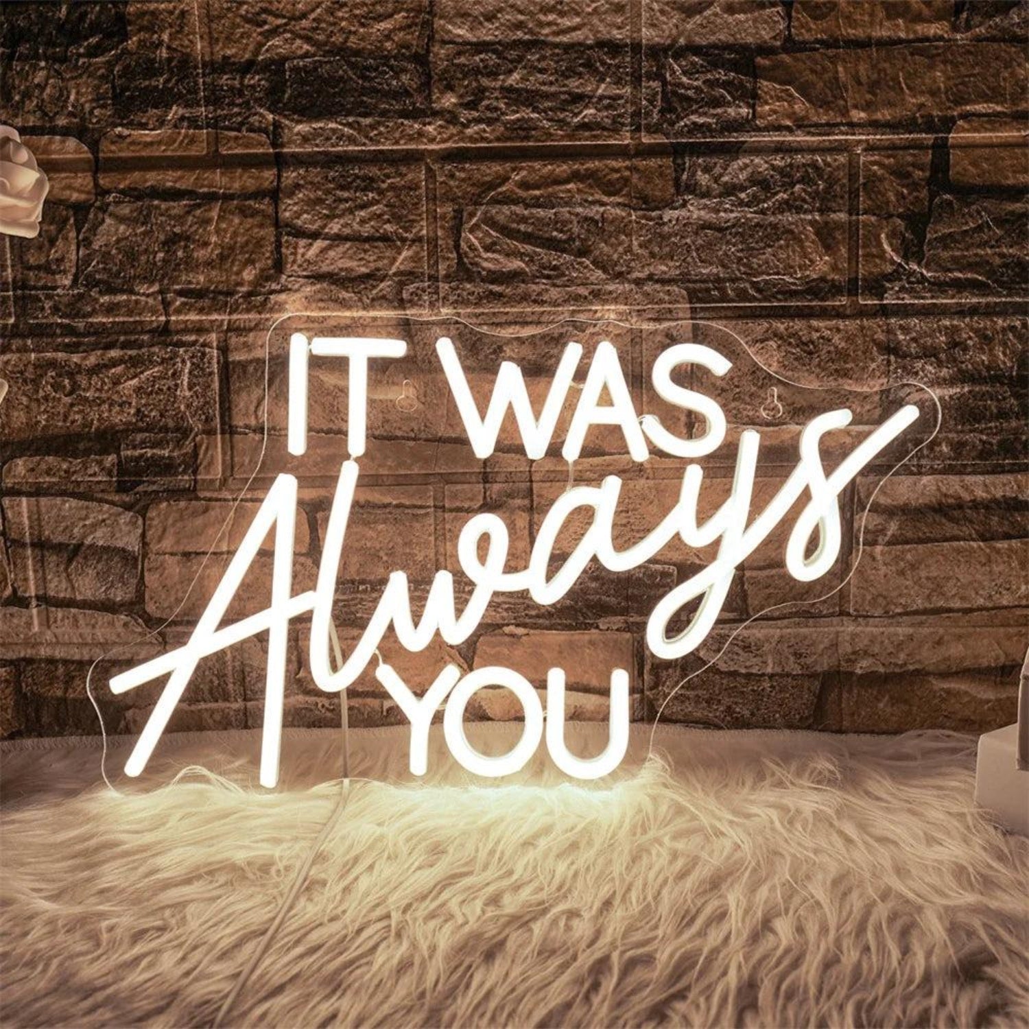 It Was Always You White Led Neon Sign For Wedding Decor - Shineneon