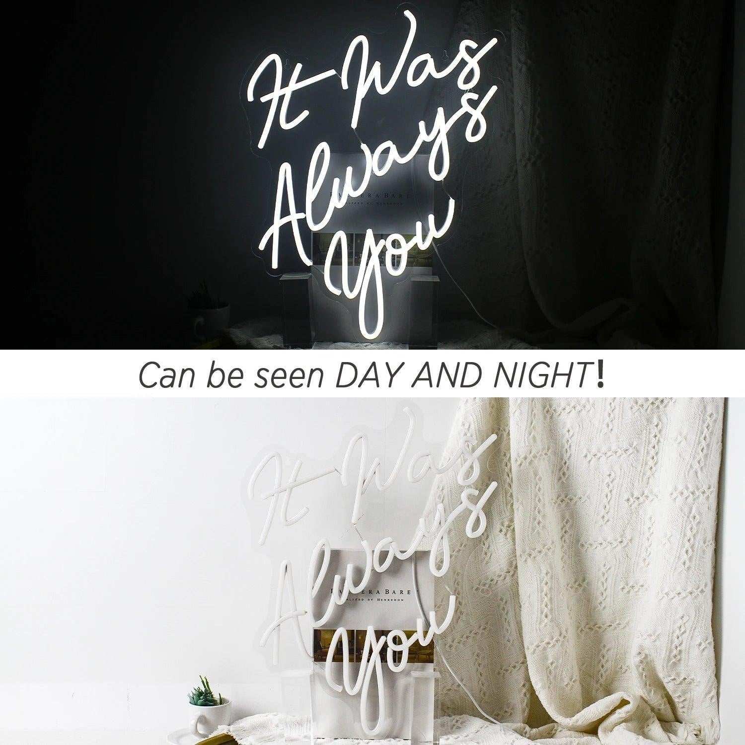 It Was Always You White Led Neon Sign Romantic Wedding Celebration Decor - Shineneon