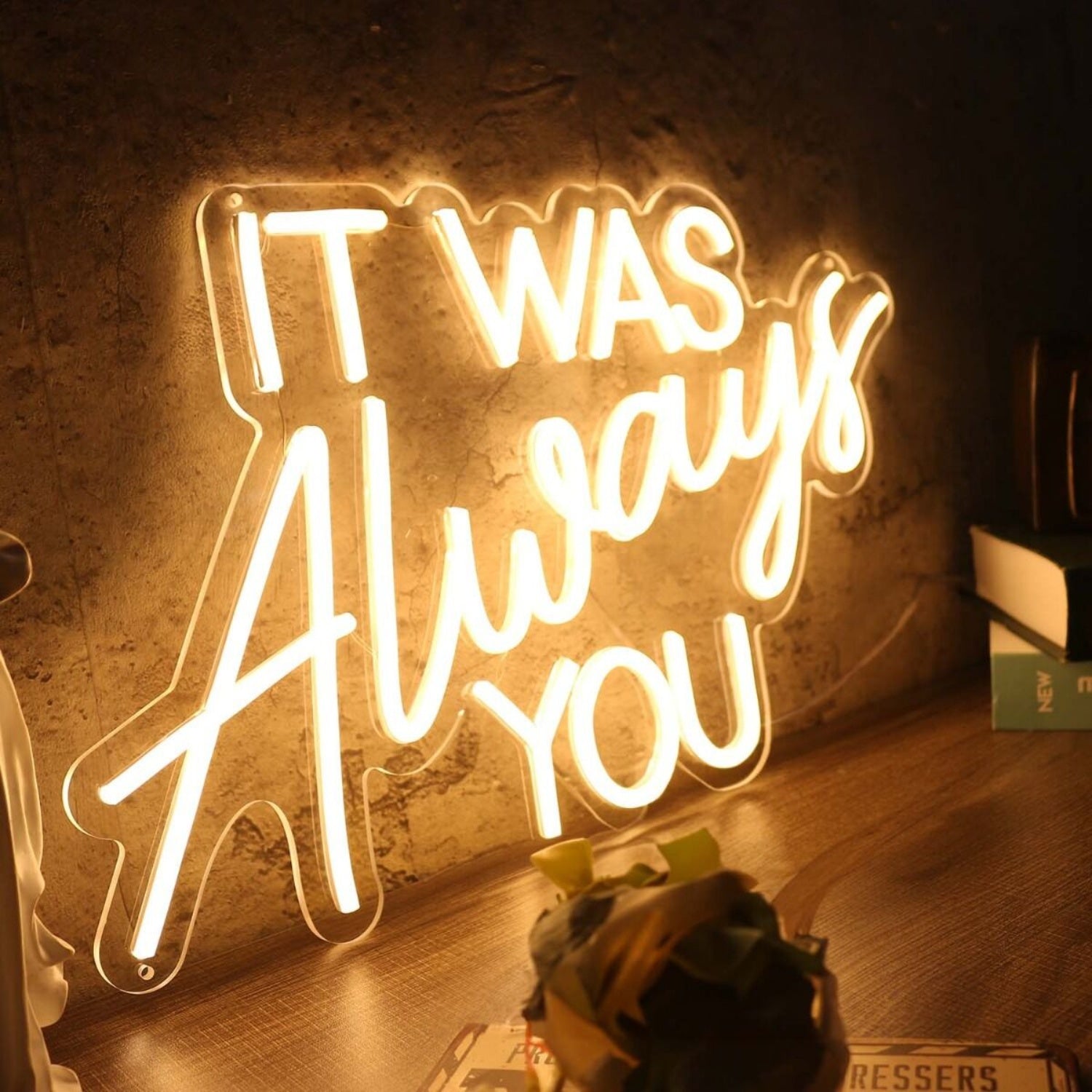 It Was Always You Yellow Custom Led Neon Sign | Shineneon