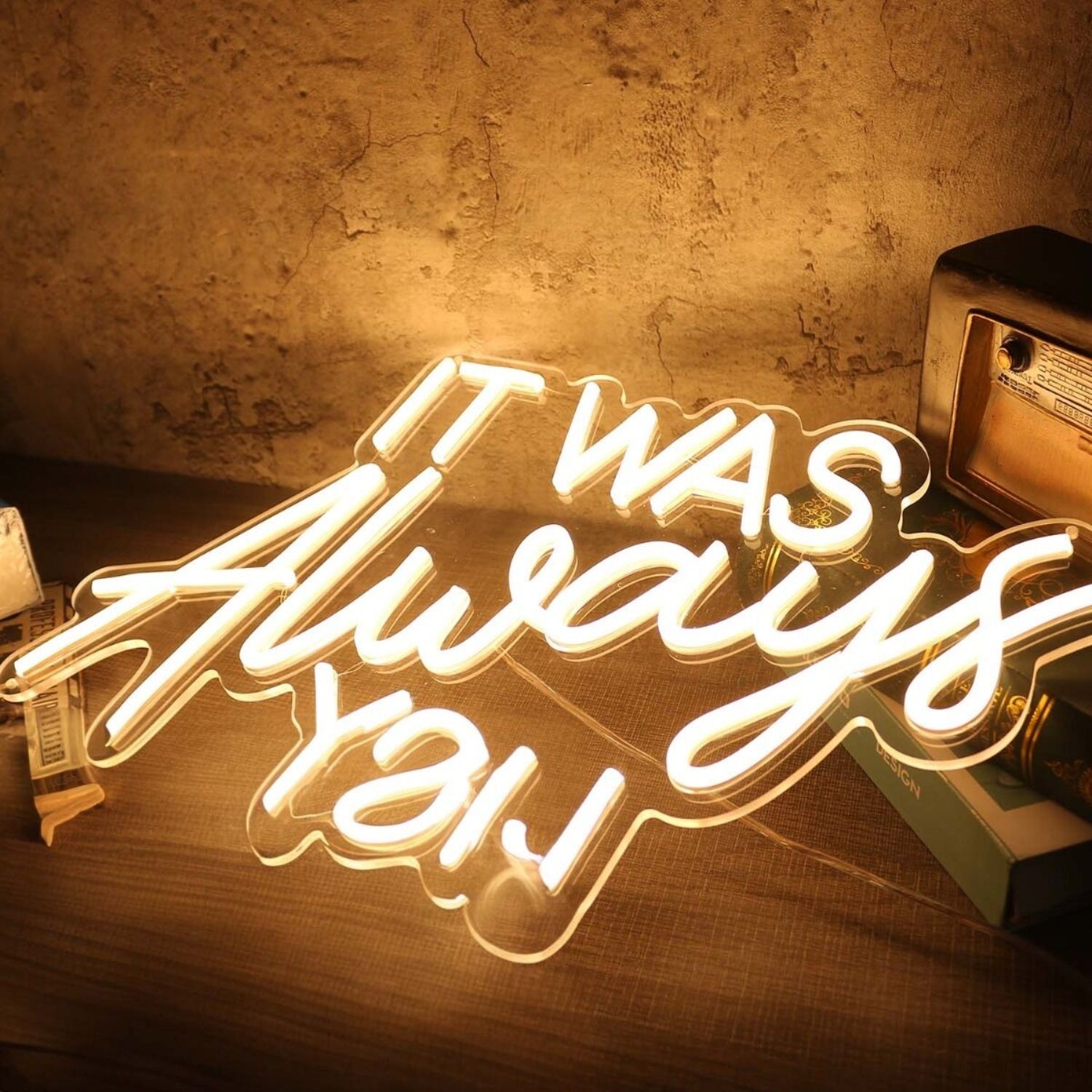 It Was Always You Yellow Custom Led Neon Sign | Shineneon