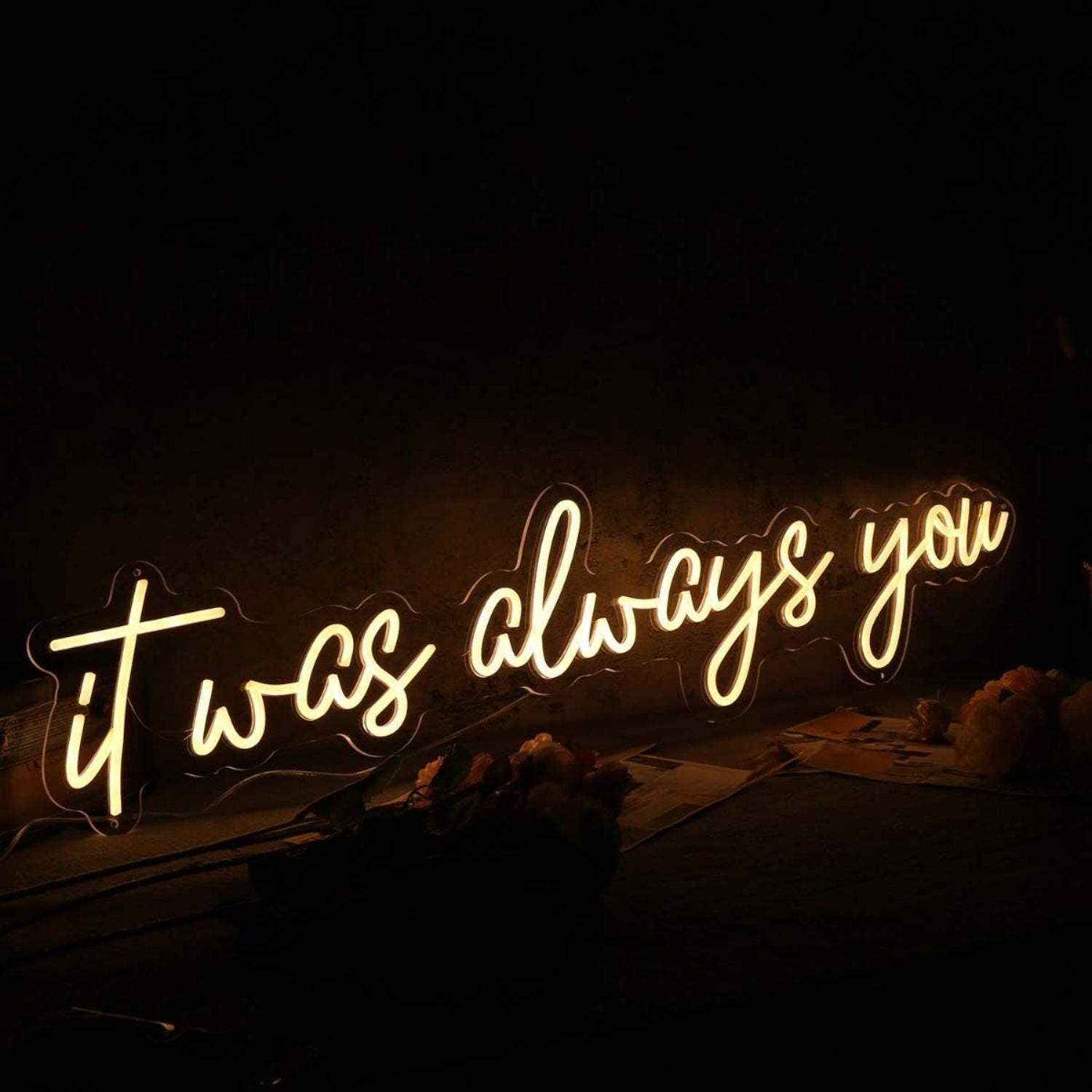 It Was Always You Yellow Custom Led Neon Sign Wall Art - Shineneon