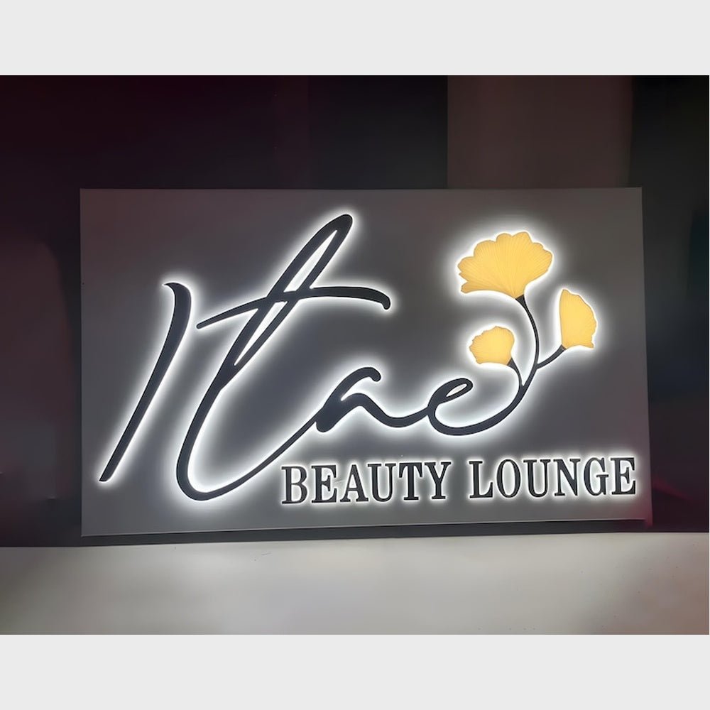 Itae Beauty Lounge 3D Backlit Channel Letters Led Light Sign - Shineneon