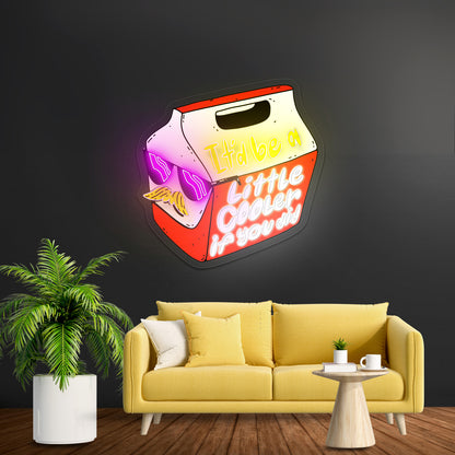 Its A Colourful World Artwork Room Lights Neon