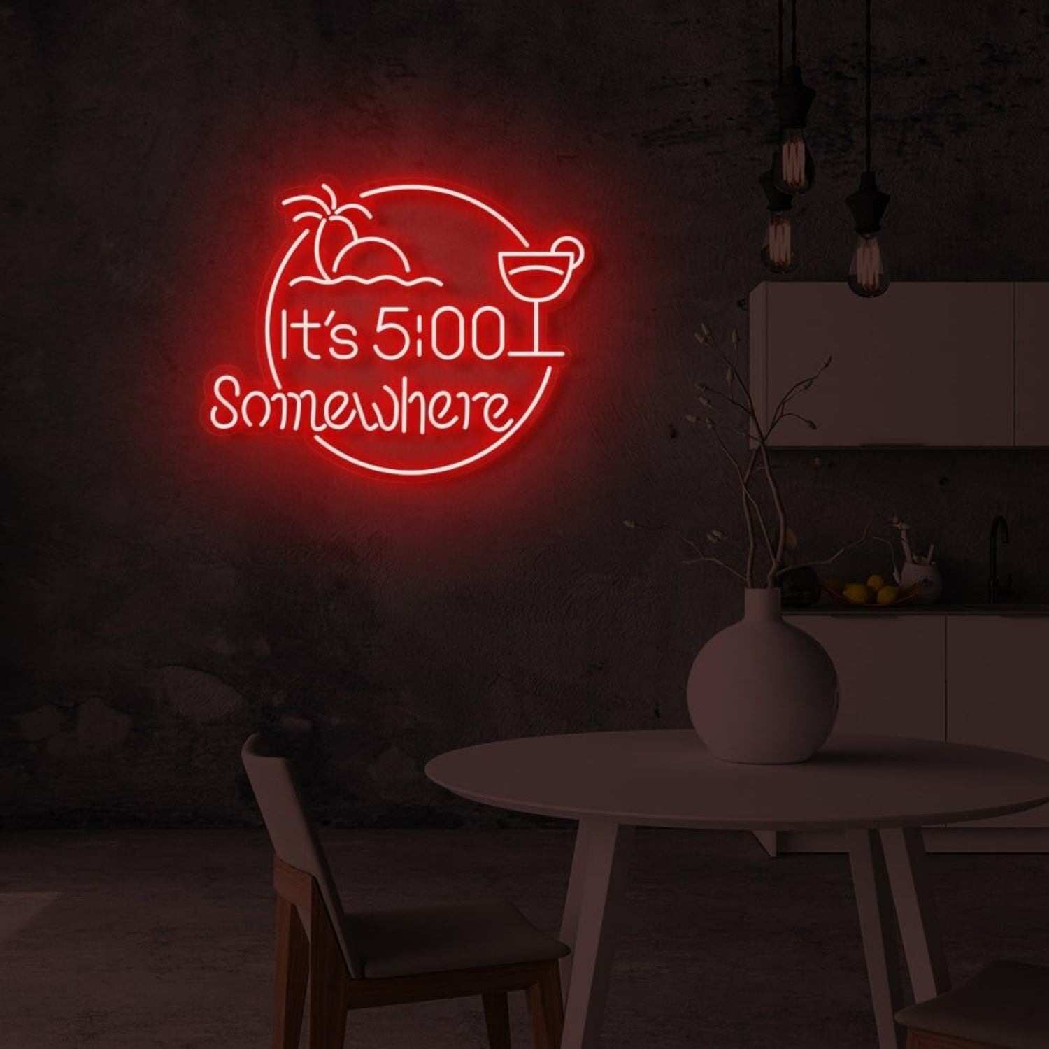 Its 5 Somewhere Cocktails Led Neon Sign | Shineneon