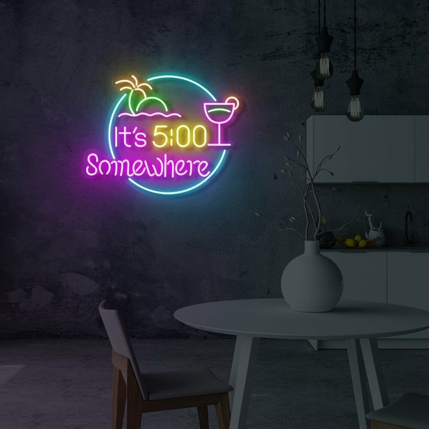 Its 5 Somewhere Cocktails Led Neon Sign | Shineneon