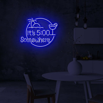 Its 5 Somewhere Cocktails Led Neon Sign | Shineneon