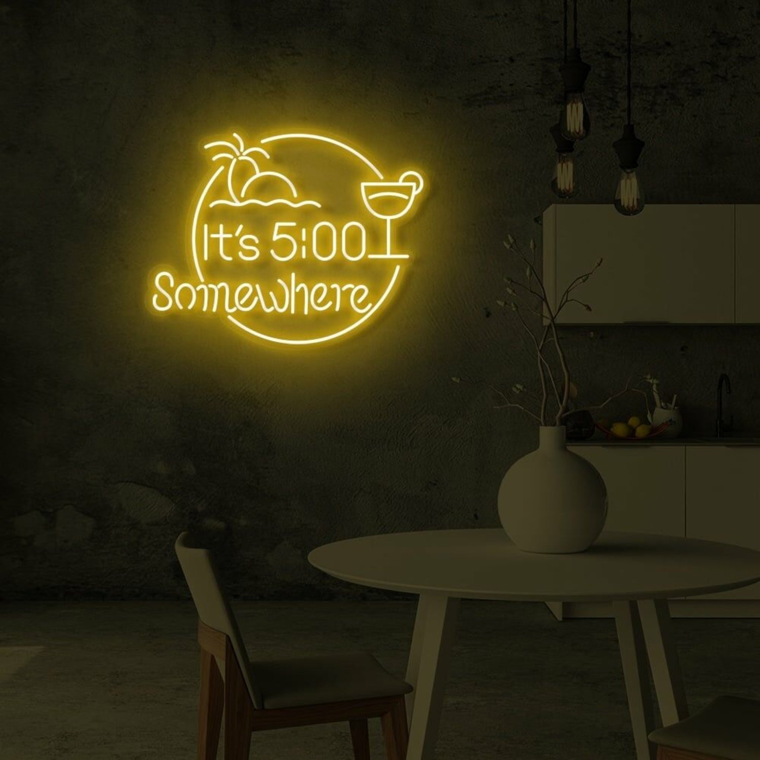 Its 5 Somewhere Cocktails Led Neon Sign | Shineneon