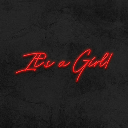 Its A Girl Babyshower Led Neon Sign | Shineneon