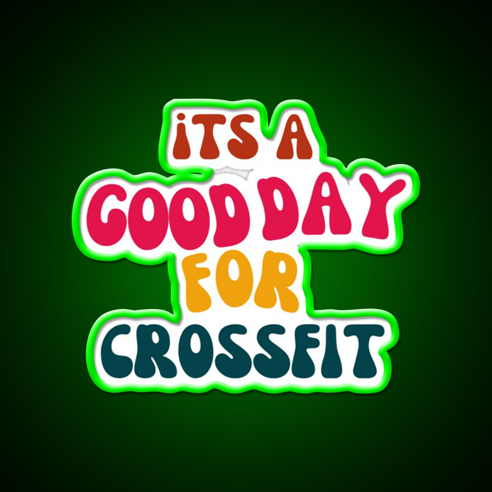 Its A Good Day For Crossfit Gym Fitness Led Neon Sign Rgb Color - LED neon sign view 8
