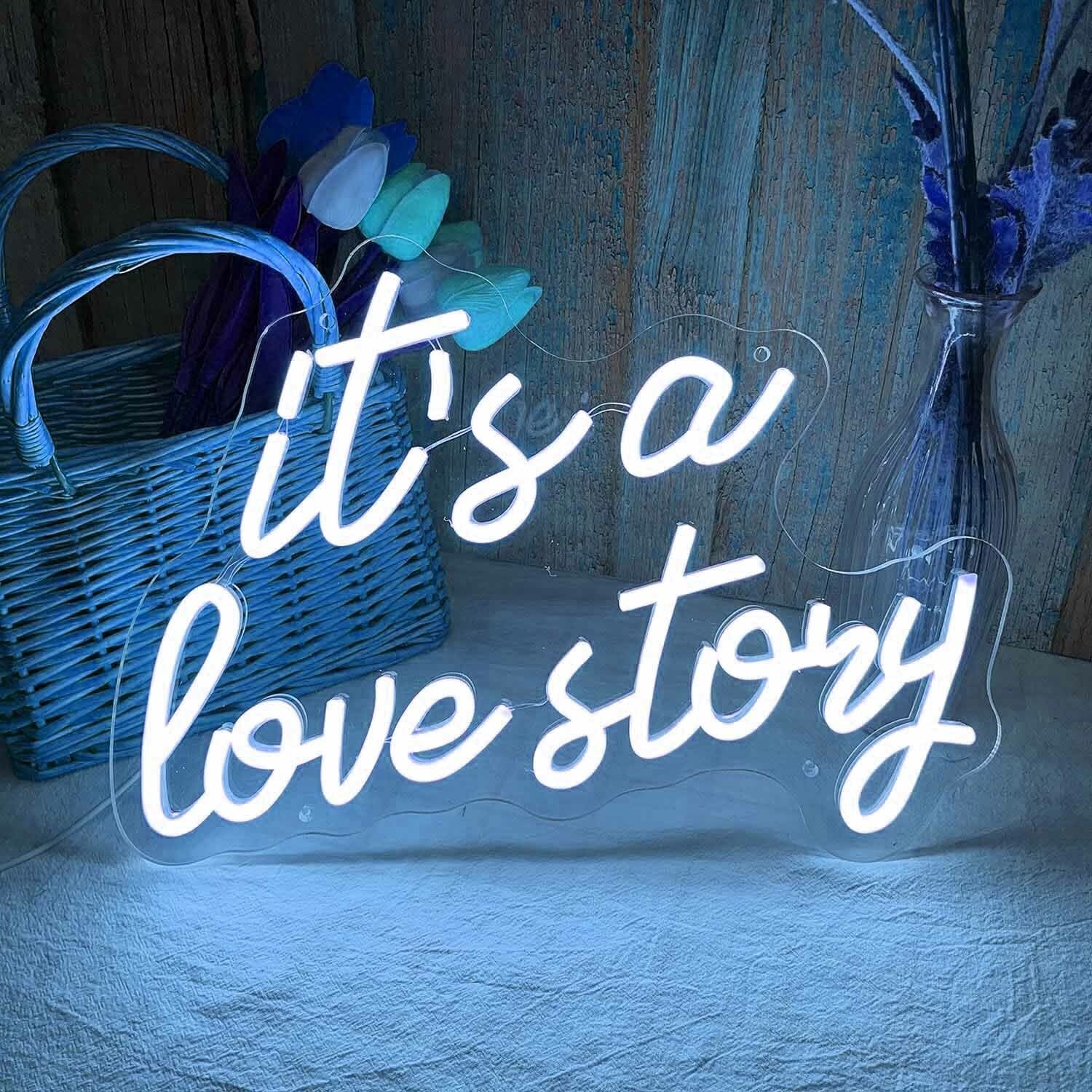 Its A Love Story Wedding Neon Light | Shineneon