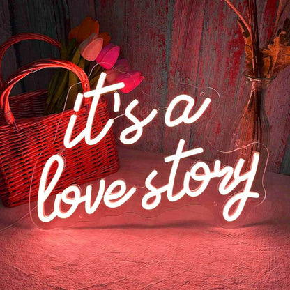 Its A Love Story Wedding Neon Light | Shineneon