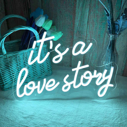 Its A Love Story Wedding Neon Light | Shineneon