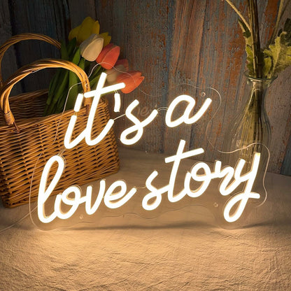 Its A Love Story Wedding Neon Light | Shineneon