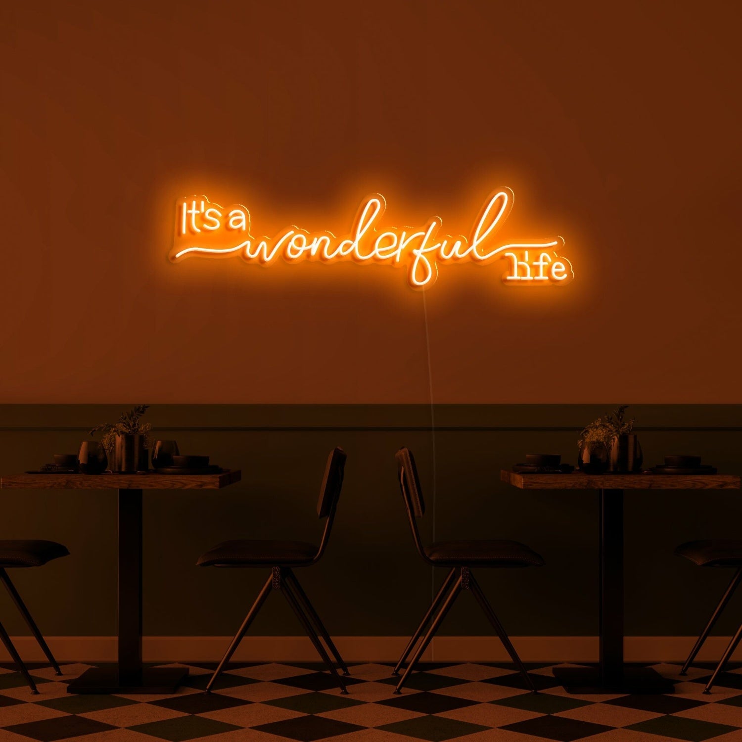 Its A Wonderful Life Neon Sign For Positive And Inspirational Spaces | Shineneon