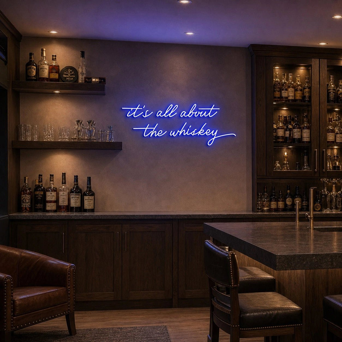 Its All About The Whiskey LED Neon Sign - Shineneon