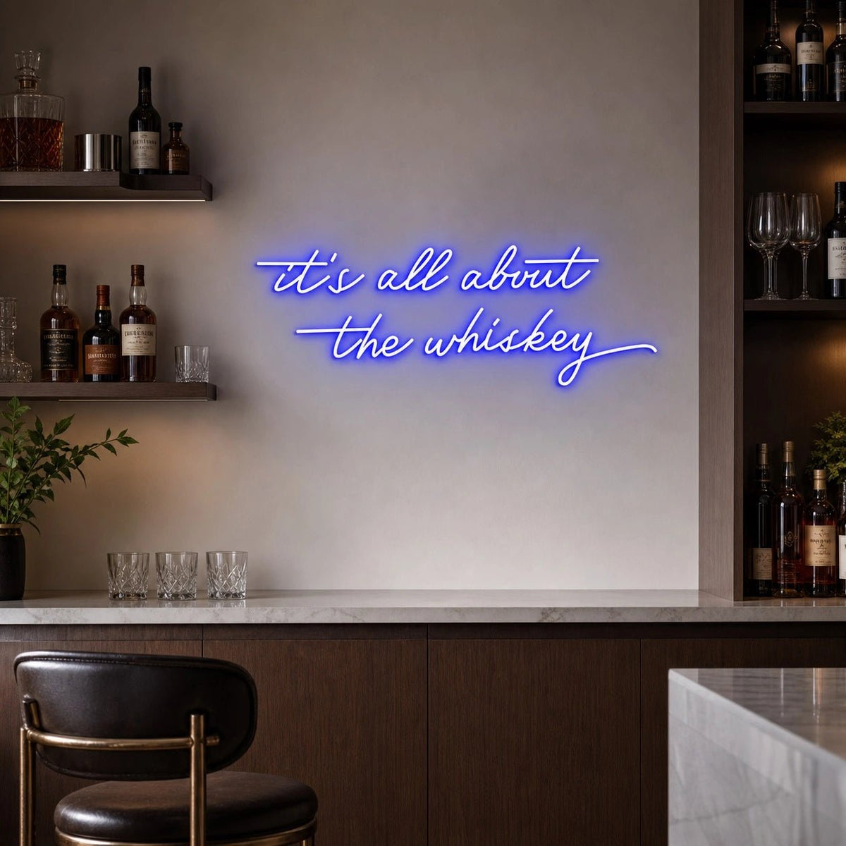 Its All About The Whiskey LED Neon Sign - Shineneon