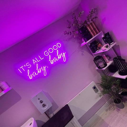 Its All Good Baby Baby Led Sign Business Neon Sign Wall Decor