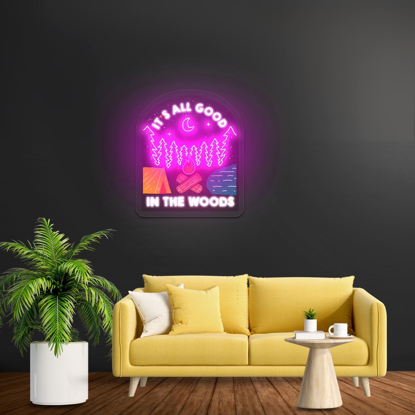 Its All Good In The Woods Artwork Led Signs - Shineneon