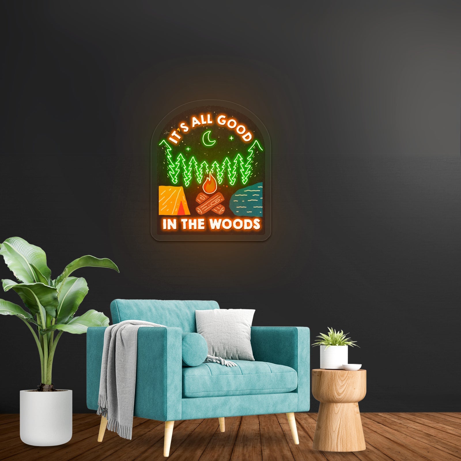 Its All Good In The Woods Artwork Led Signs - Shineneon