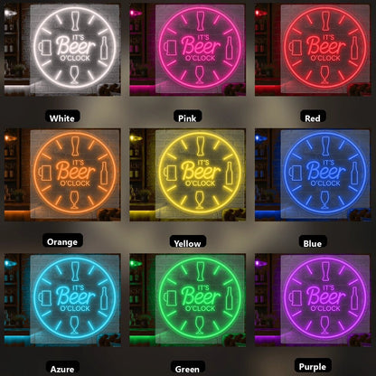 It's Beer Clock LED Neon Sign - Shineneon