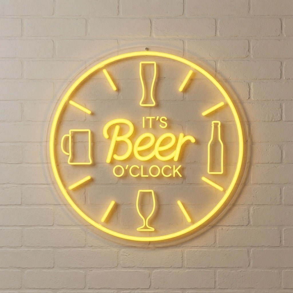 It's Beer Clock LED Neon Sign - Shineneon