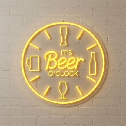 It's Beer Clock LED Neon Sign - Shineneon