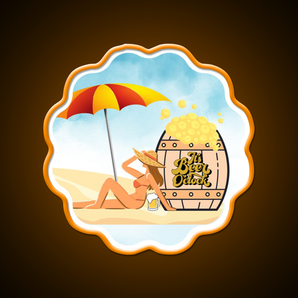 Its Beer Oclock Man Cave Bar Led Neon Sign