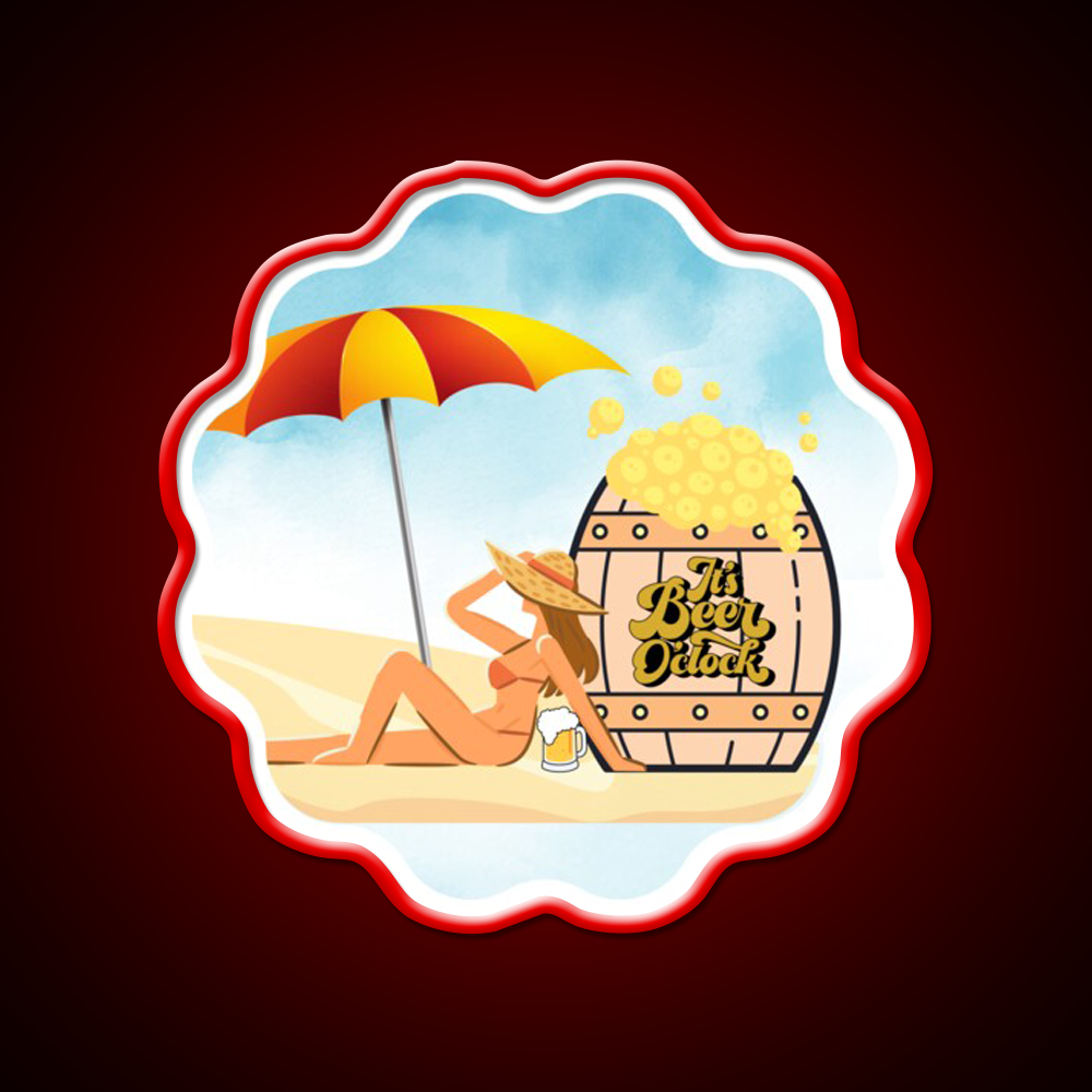 Its Beer Oclock Man Cave Bar Led Neon Sign