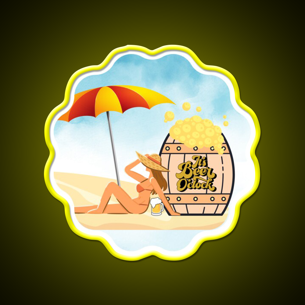 Its Beer Oclock Man Cave Bar Led Neon Sign