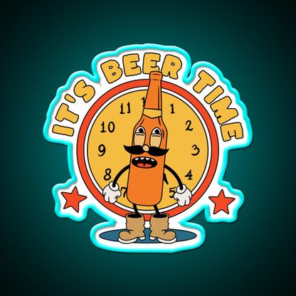 Its Beer Time Beer Bar Decor Led Neon Sign Rgb Color