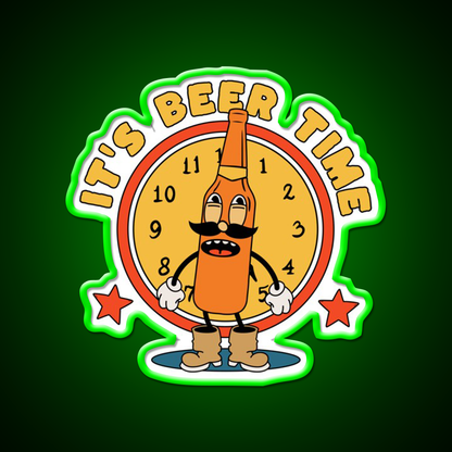 Its Beer Time Beer Bar Decor Led Neon Sign Rgb Color - LED neon sign view 8
