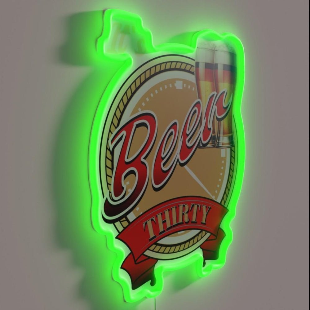 Its Beer Time Beer Garden Beer Fest Save Water Drink Rgb Led Neon Sign - Shineneon