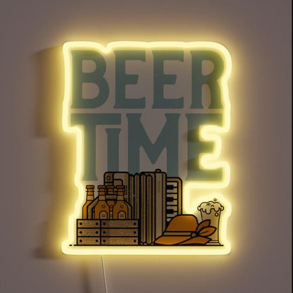 Its Beer Time Rgb Led Neon Sign - Shineneon