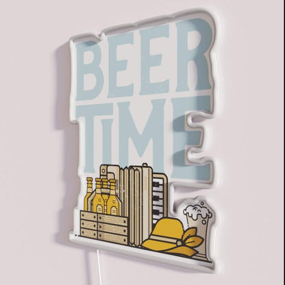 Its Beer Time Rgb Led Neon Sign - Shineneon