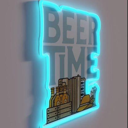 Its Beer Time Rgb Led Neon Sign - Shineneon