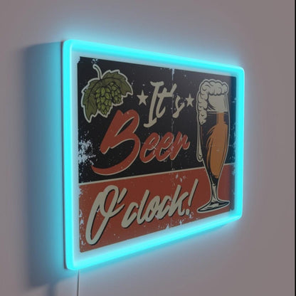Its Beer Time Rgb Led Neon Sign Wall Art - Shineneon