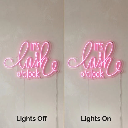 It's Cash O'clock LED Neon Sign - 06 Day Night Comparison
