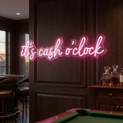 It's Cash O'clock Wall Decor LED Neon Sign - Shineneon