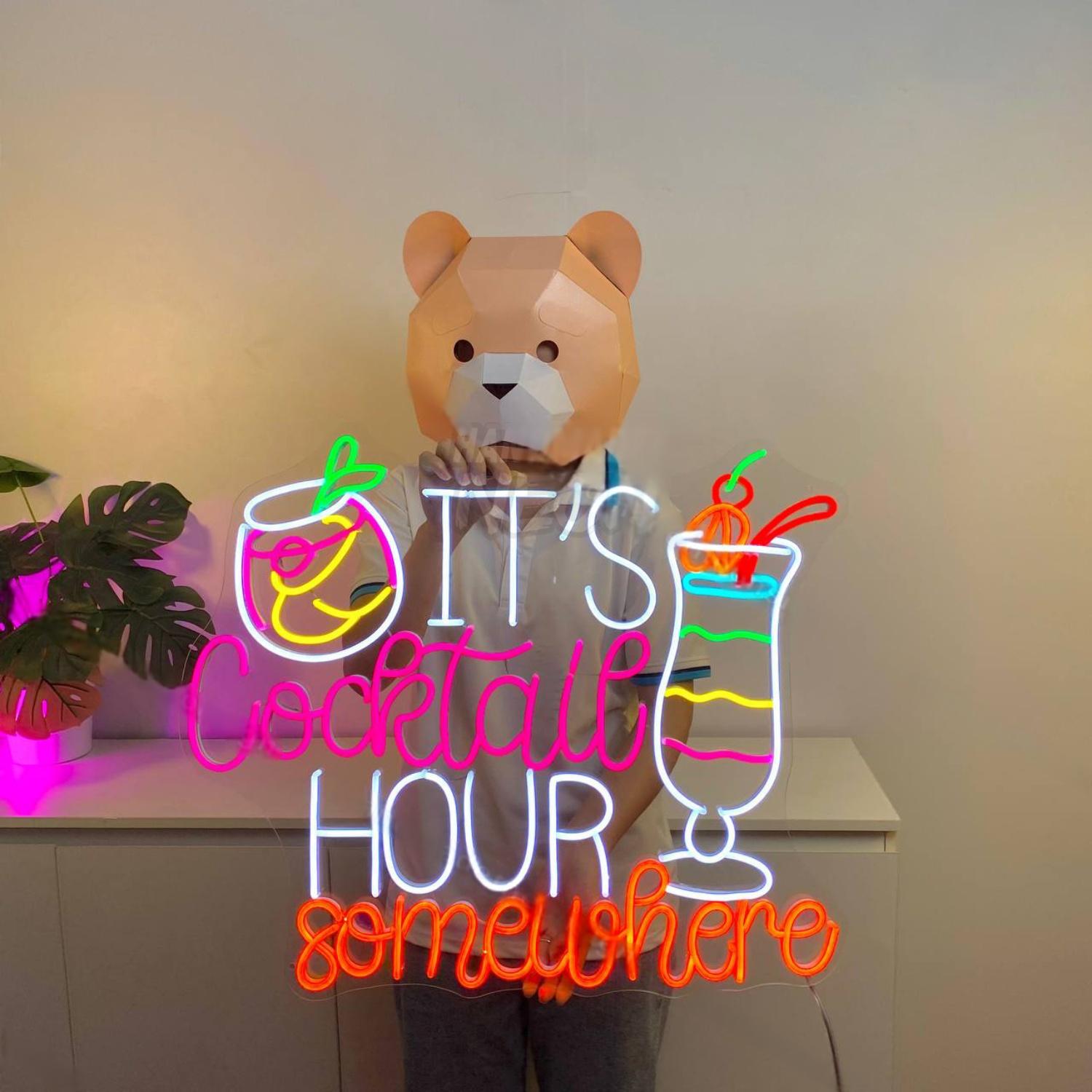 Its Cocktail Hour Somewhere Led Neon Sign Bar Led Neon Sign | Shineneon