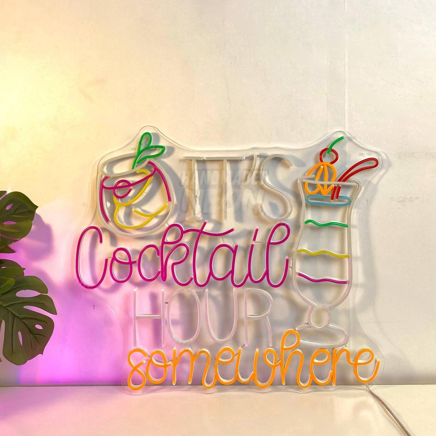 Its Cocktail Hour Somewhere Led Neon Sign Bar Led Neon Sign | Shineneon