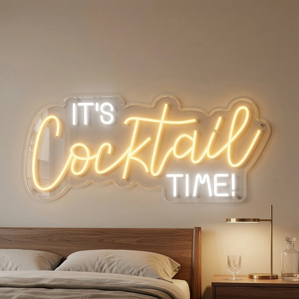 It's Cocktail Time LED Neon Sign - 01 Original Product Image