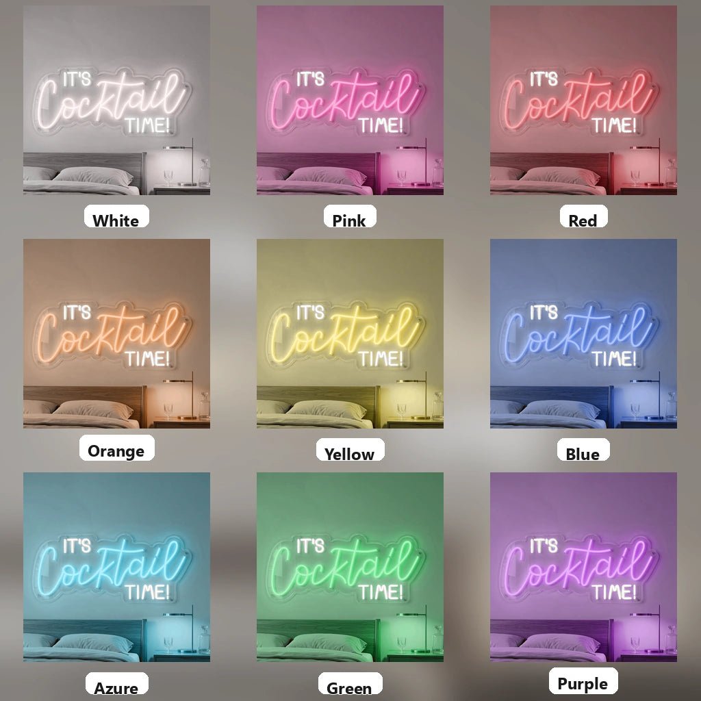 It's Cocktail Time LED Neon Sign - Shineneon