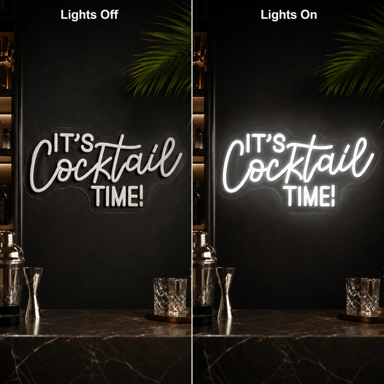 Its Cocktail Time Man Cave LED Neon Sign main product image